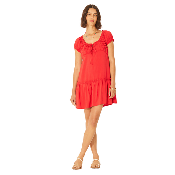 Edleen Dress Cherry Red