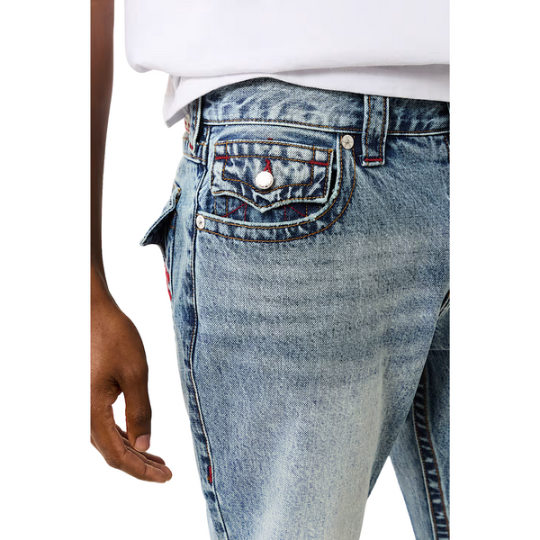 Ricky Warped Horseshoe Logo Jean