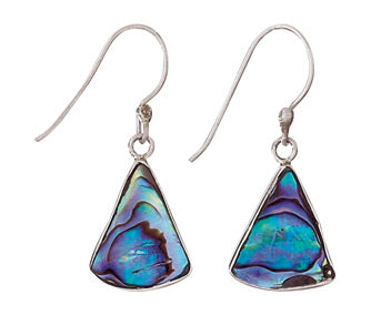 Triangle Paua Shell Earrings