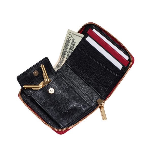 5 North Black Gold Red Zip