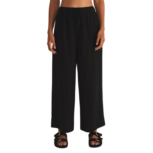 Easton Linen Pant Black
