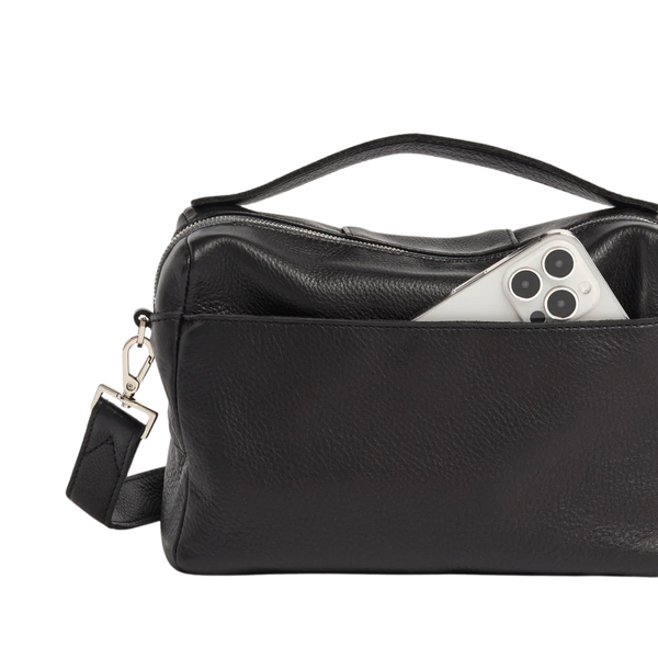 Evan Crossbody Black Weave