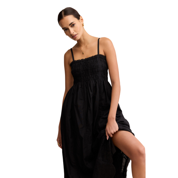 Dani Embroidered Midi Dress