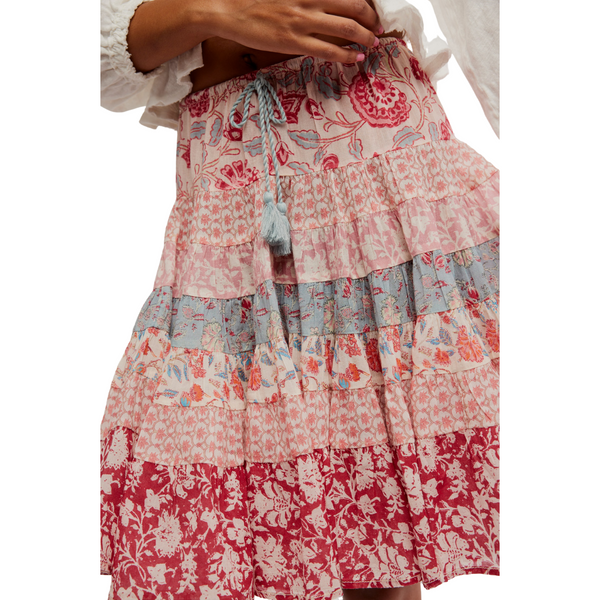 Many Layers Printed Skirt