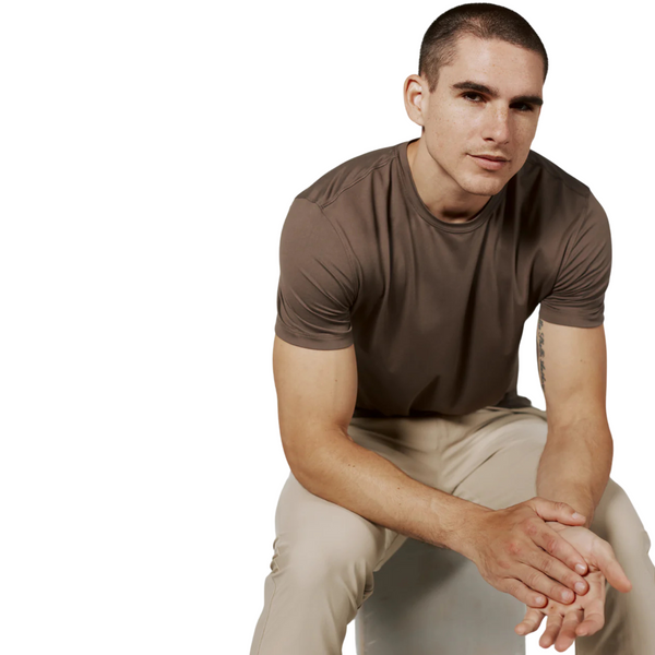 Men's Core Crew Neck Tee Dark Taupe