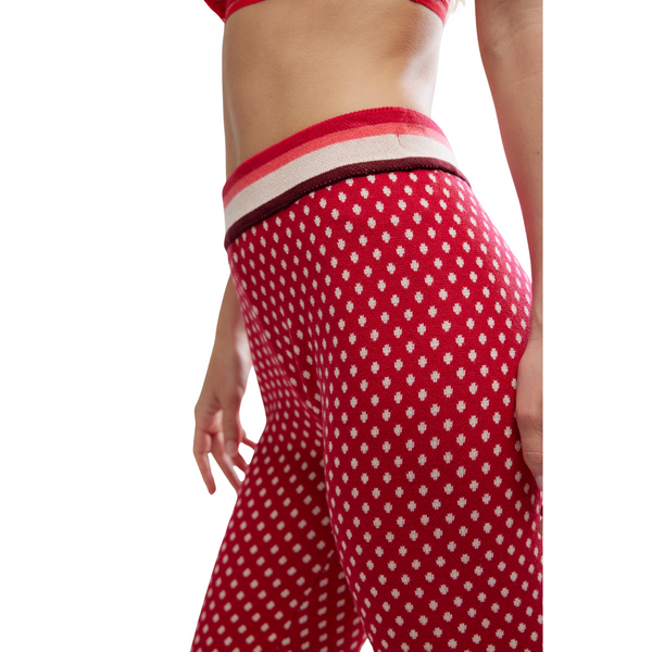 Falala Legging Red Peppermint Dots