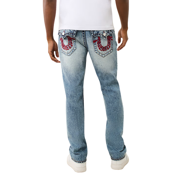 Ricky Warped Horseshoe Logo Jean