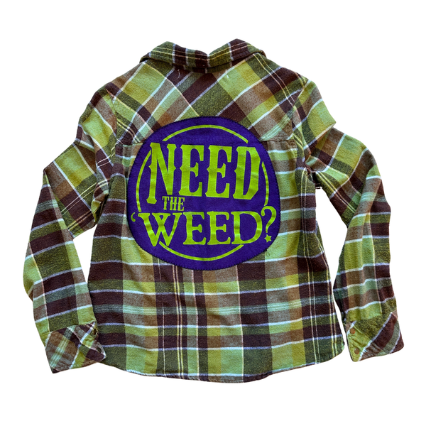 Need Weed Restitch Flannel