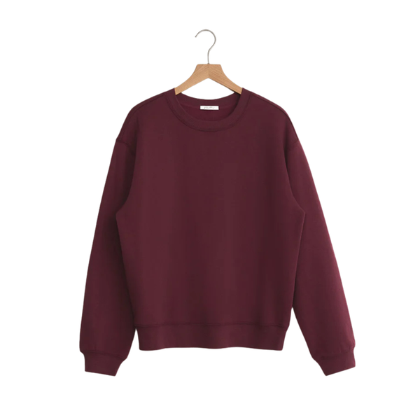 Classic Boyfriend Sweatshirt Merlot