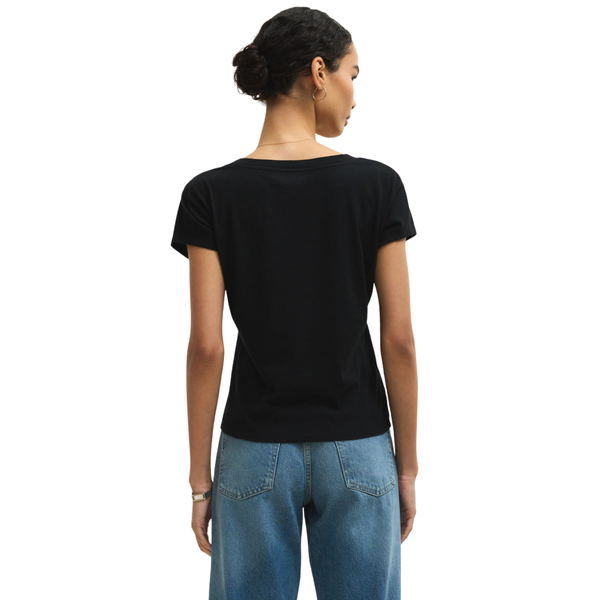 Modern V-Neck Tee Black