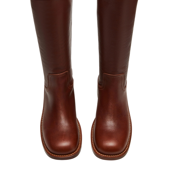 Riggs Rust Leather Boots