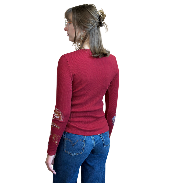 Gineva Long Sleeve Thermal Biking Red