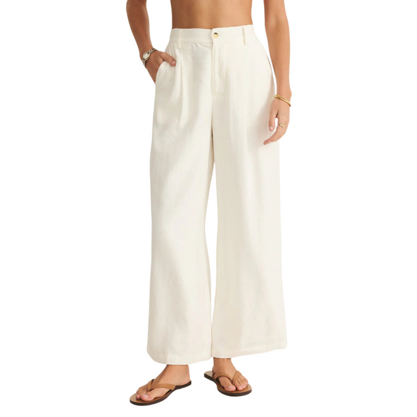 Topanga Linen Pant White