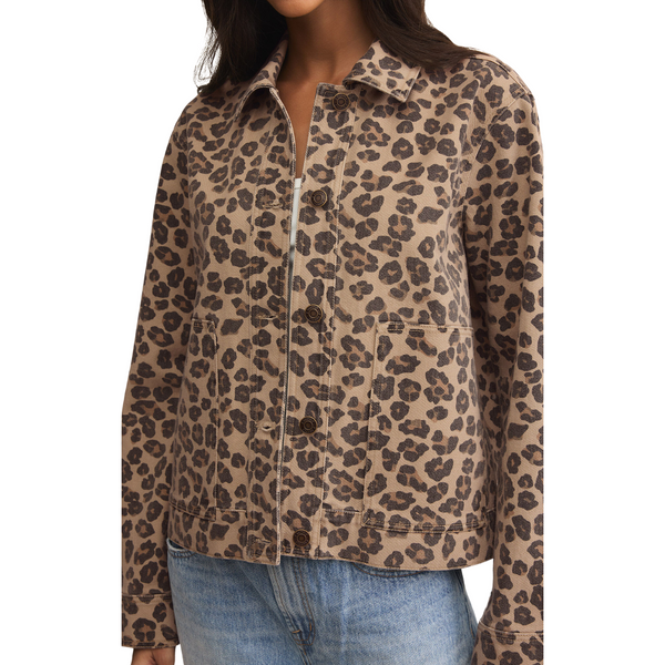 Bel Air Leopard Denim Jacket