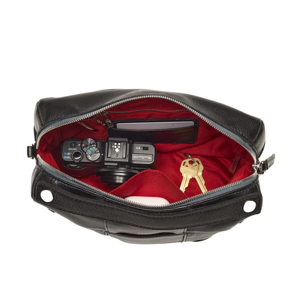 Evan Crossbody Black Weave