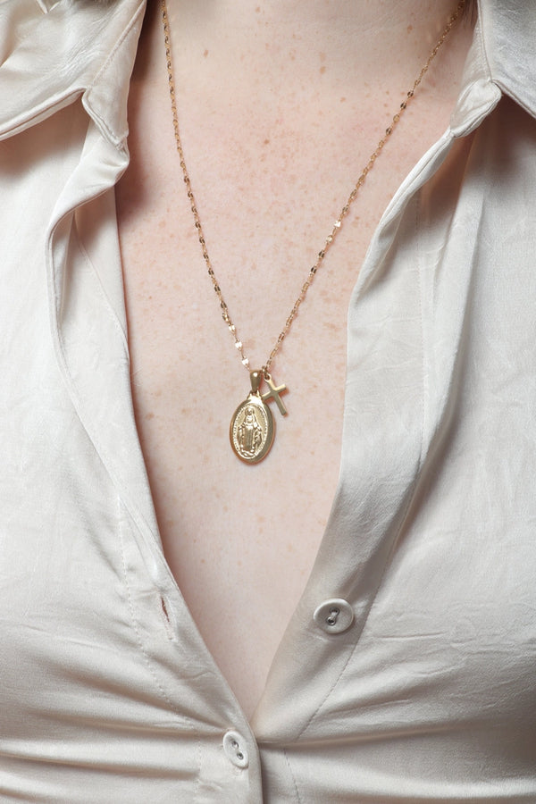 Miraculous Pendant Gold Necklace