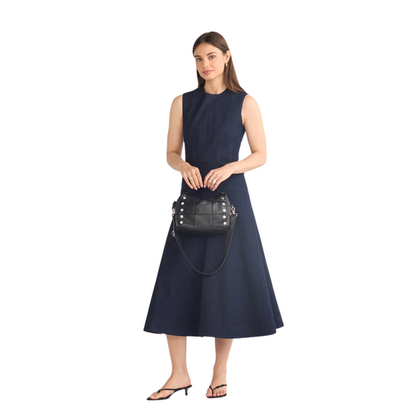 Evan Crossbody Black Weave