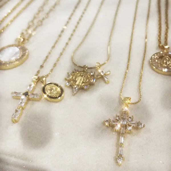 Good Friday Double Charm Pendant Necklace