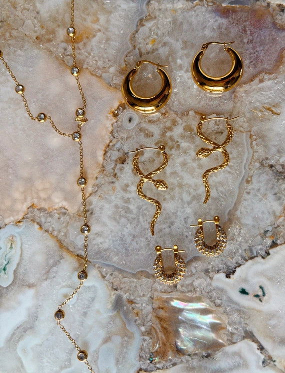 Cosmos Crystal Lariat Necklace