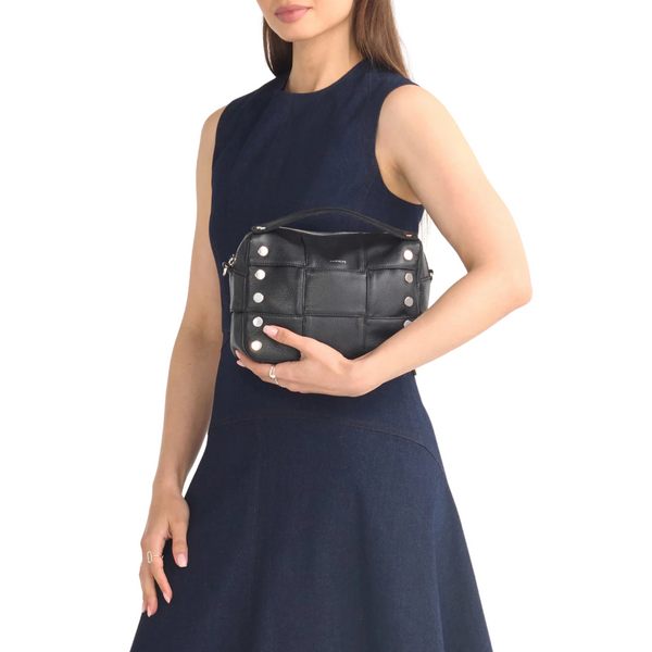 Evan Crossbody Black Weave