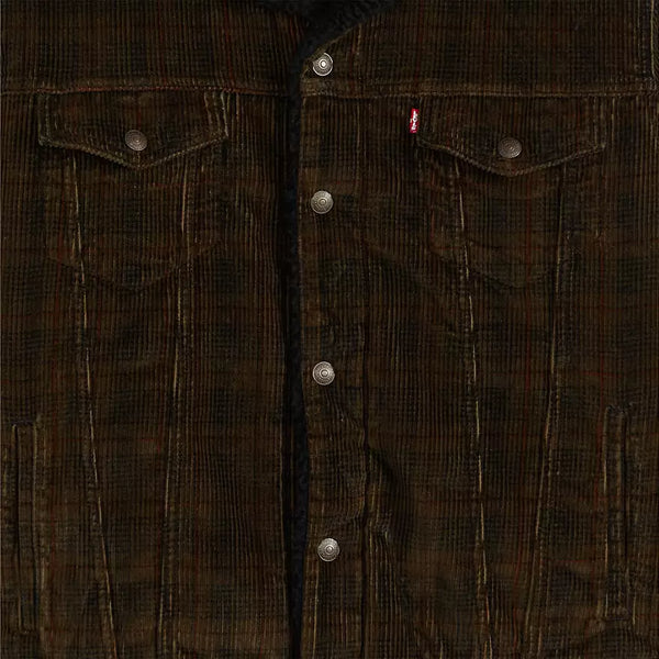 Relaxed Fit Sherpa Trucker Ennis Plaid
