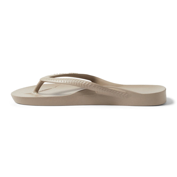 Taupe Arch Support Flip Flops