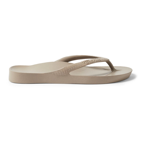 Taupe Arch Support Flip Flops