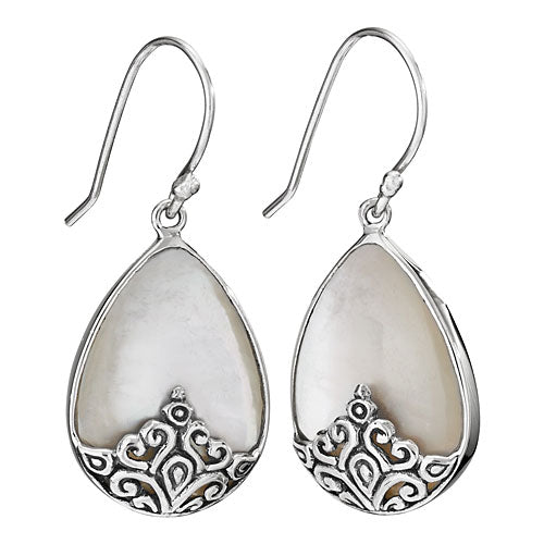 Overlay Mother of Pearl Earrings