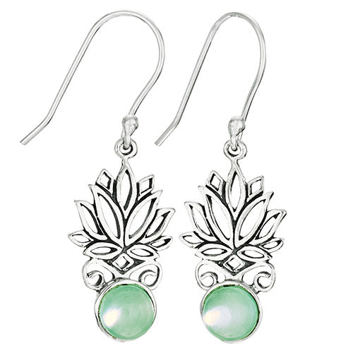 Blossom Top Chalcedony Earrings