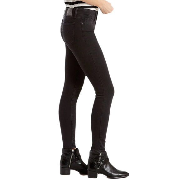 711 Mid Rise Skinny Soft Black