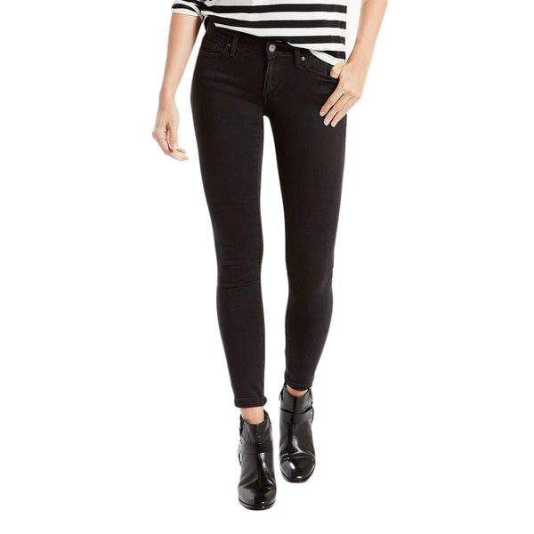 711 Mid Rise Skinny Soft Black