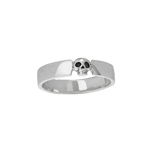 Recessed Skull Band Ring