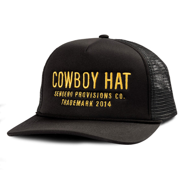 Cowboy Hat Cream Black & Gold