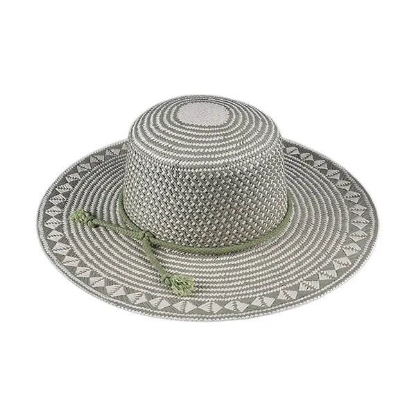 Flat Brim Aztec Woven Hat