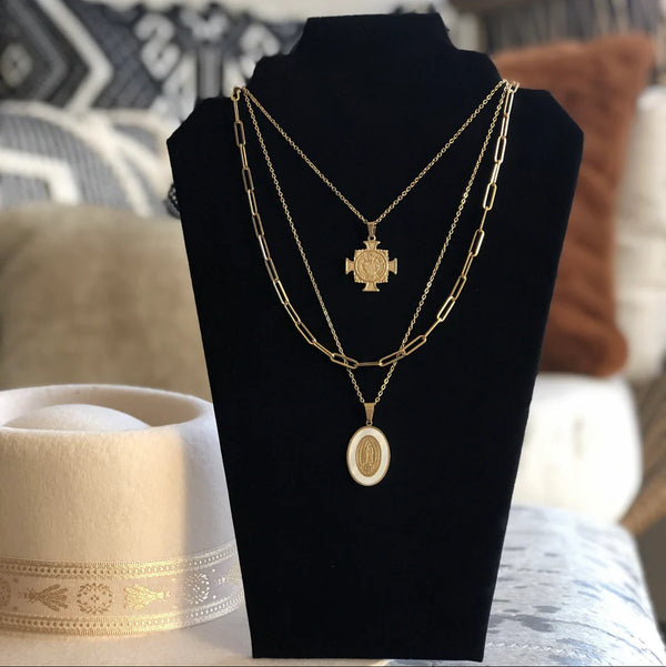 La Perla Lady Guadalupe Necklace