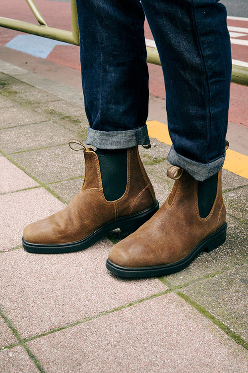 Men's 2581 Tobacco Suede Dress Boots