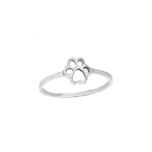Open Paw Print Ring