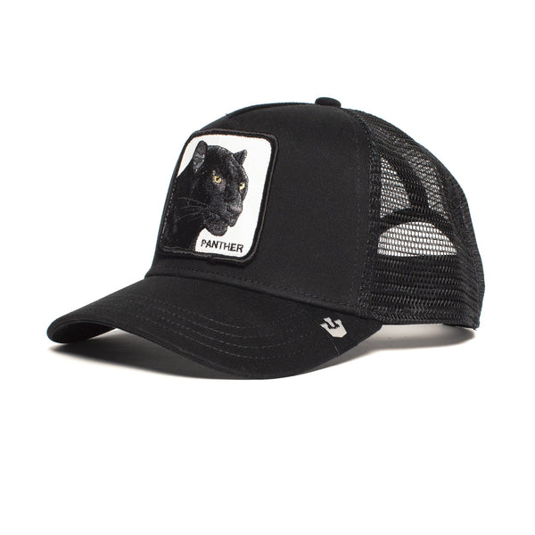 Panther Trucker Hat Black
