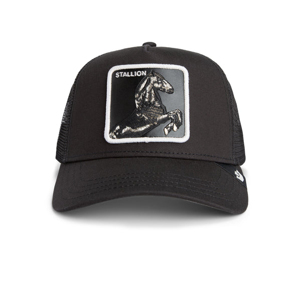 Stallion Trucker Hat Black