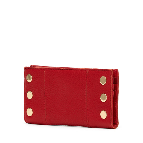 110 North Wallet Chili Red Leather