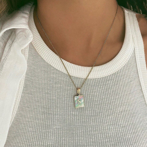 Pearla Initial Necklace