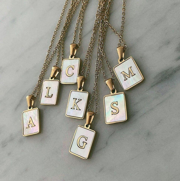 Pearla Initial Necklace