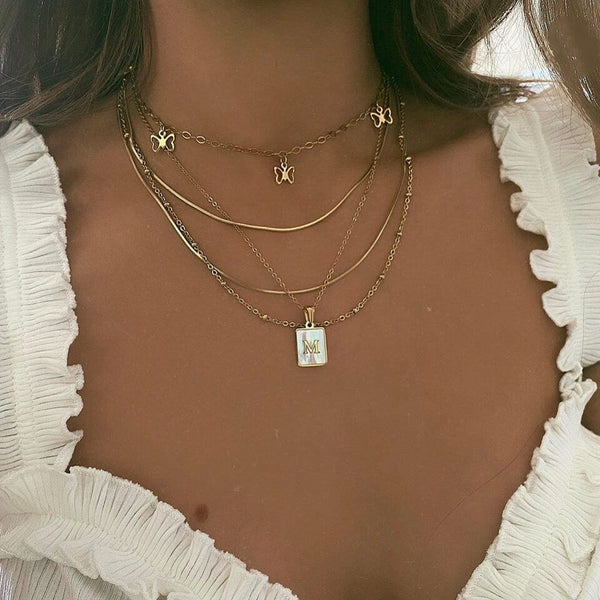 Pearla Initial Necklace