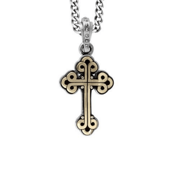 Small Alloy Traditional Cross Necklace