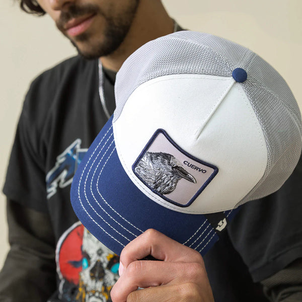 Tricolor Raven Trucker Hat
