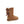 Brown UGG boot with a bow on a white background
