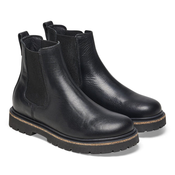 Highwood Slip On Black Leather Boots