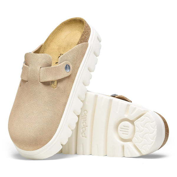 Women's Boston  Chunky Suede Leather