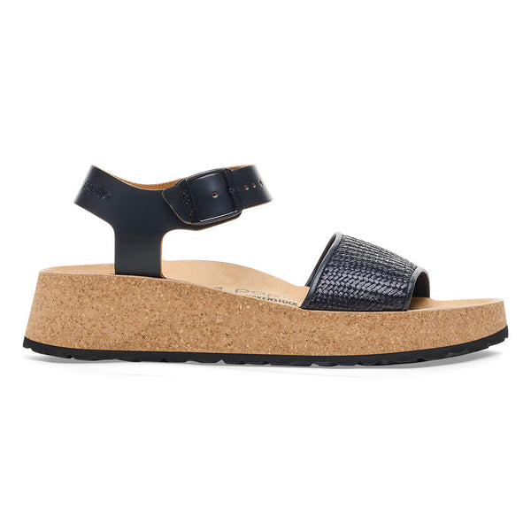 Glenda Black Raffia Sandal