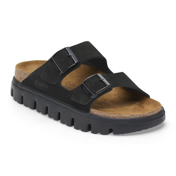 Arizona Platform Chunky Black Suede